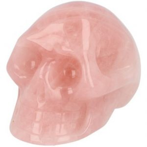 Roze kwarts schedel klein